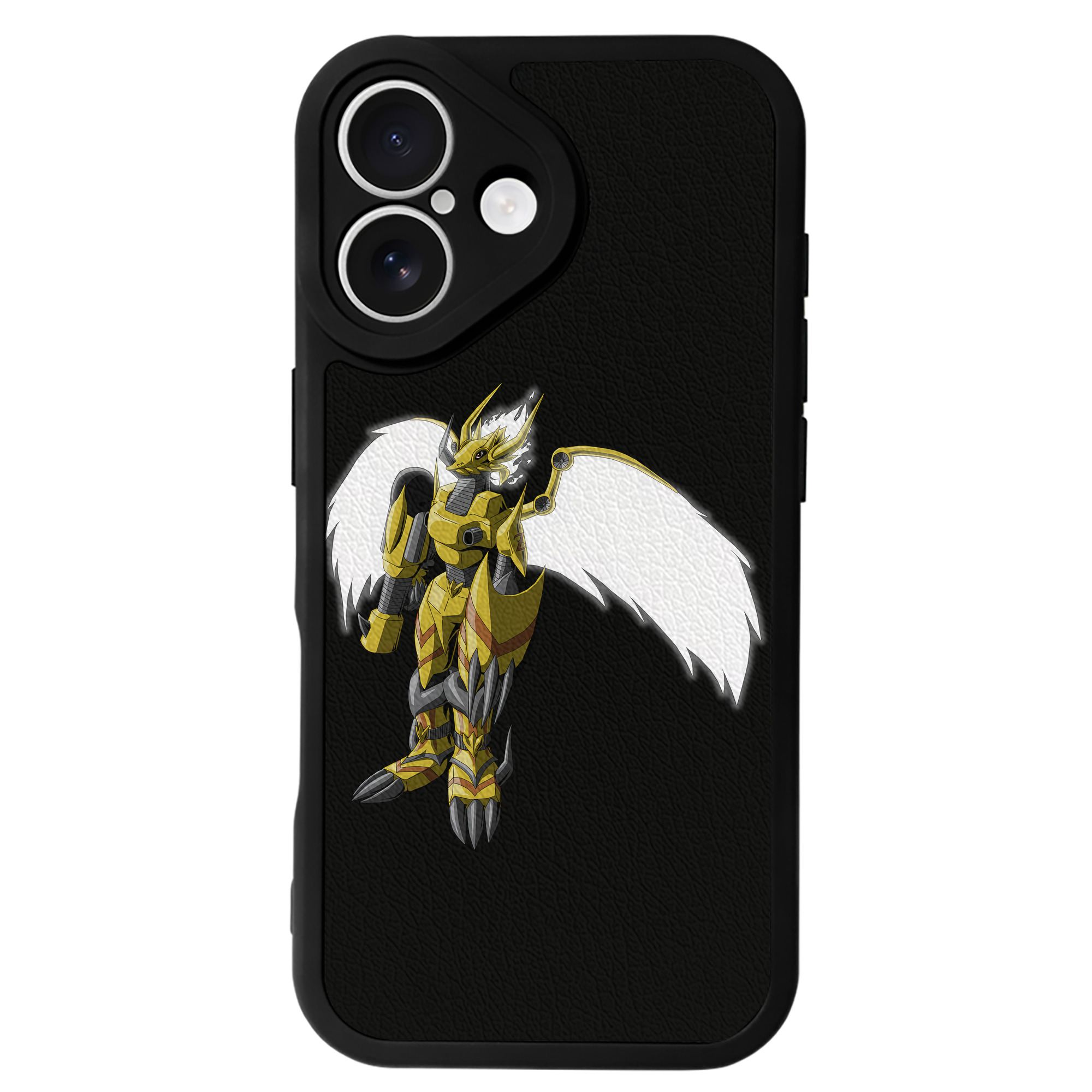 （画像用） Digimon デジタルモンスター/デジモン 【iPhone 16シリーズ対応】シリコンスマホケース（レザー調） 材質：シリコン